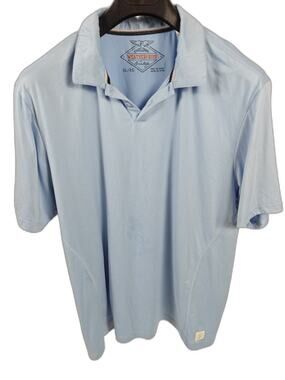 Men’s Weatherproof Vintage Performance Polo Light Blue Size XL